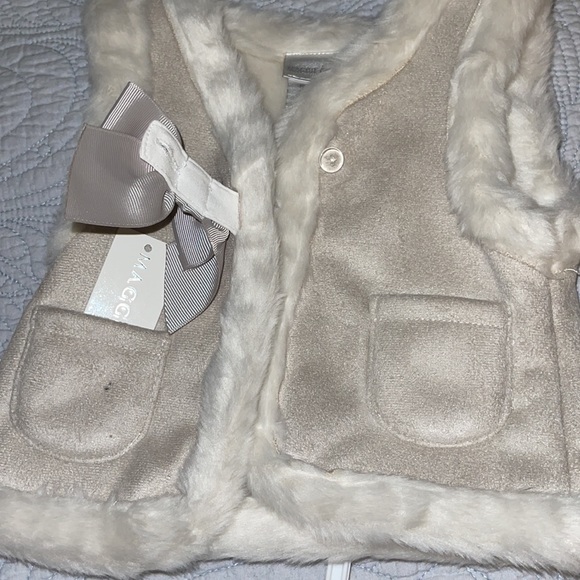 NWT Maggie & Zoe three piece suede vest with bow, Jeans and long sleeve T-shirt - Picture 8 of 11